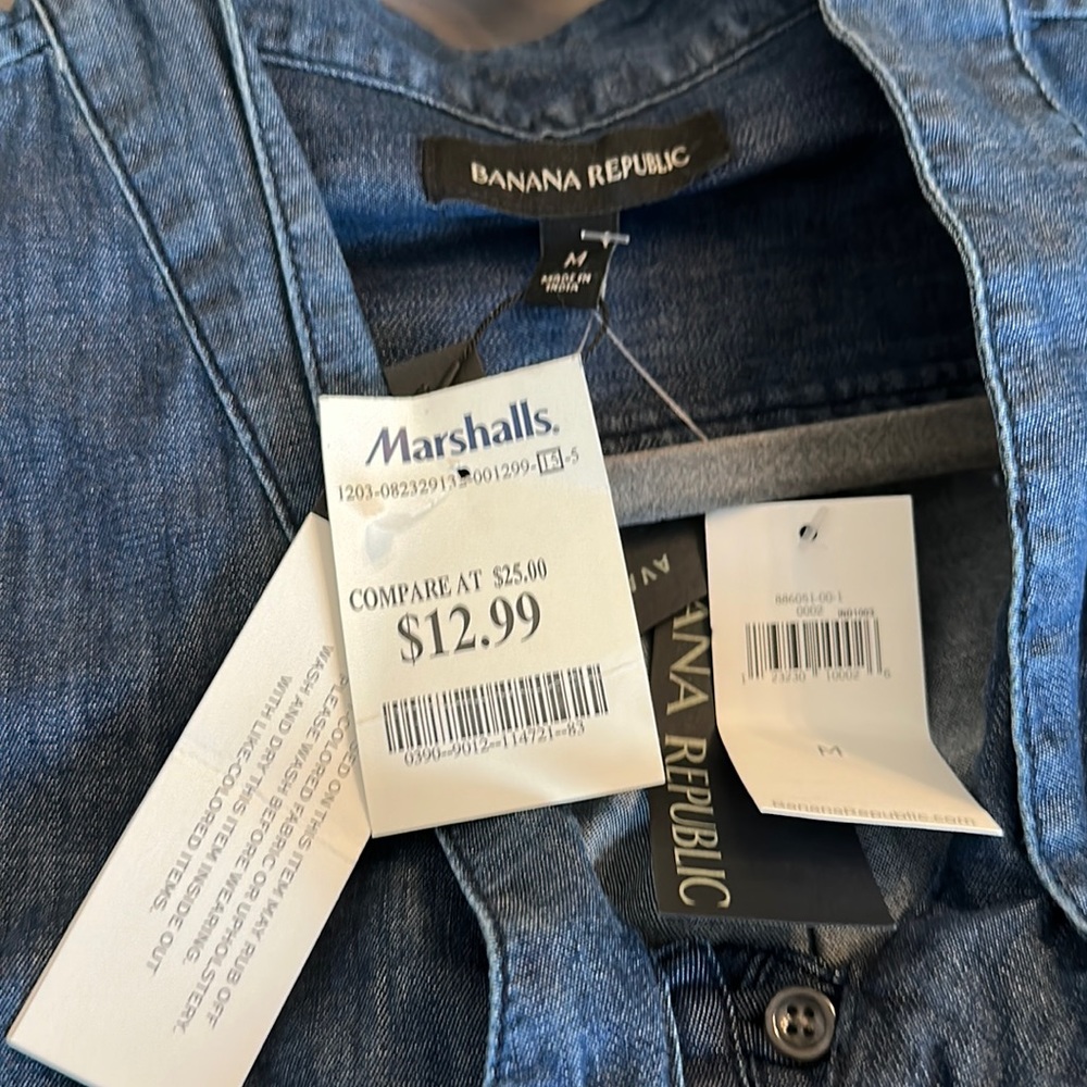 Denim dressy shirt